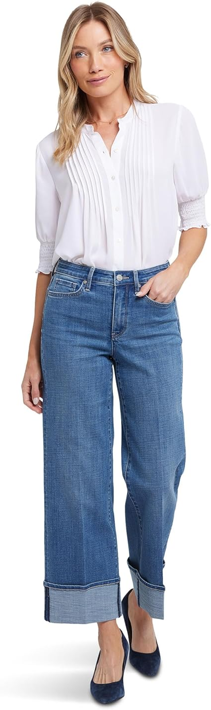 NYDJ Women's Petite Teresa Wide Leg