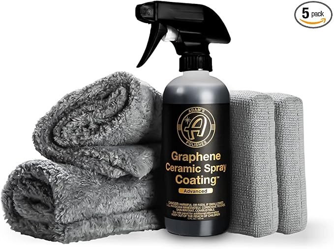 Adam Advanced Graphene Ceramic Spray Kit - Can spray graphene oxide ceramic coatings for over 18 months, suitable for automobiles, ships, recreational vehicles and motorcycles - adds ultimate gloss, d