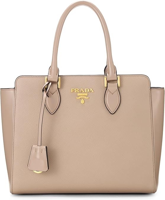 Pre-Loved Pink Saffiano Convertible Handbag Small, Pink