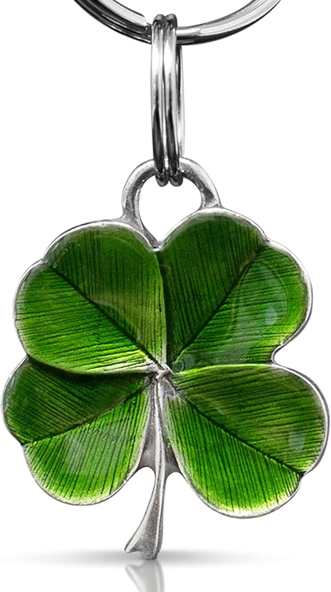 Danforth - Clover Tin Key Ring (*) - 3.81cm - Handmade -