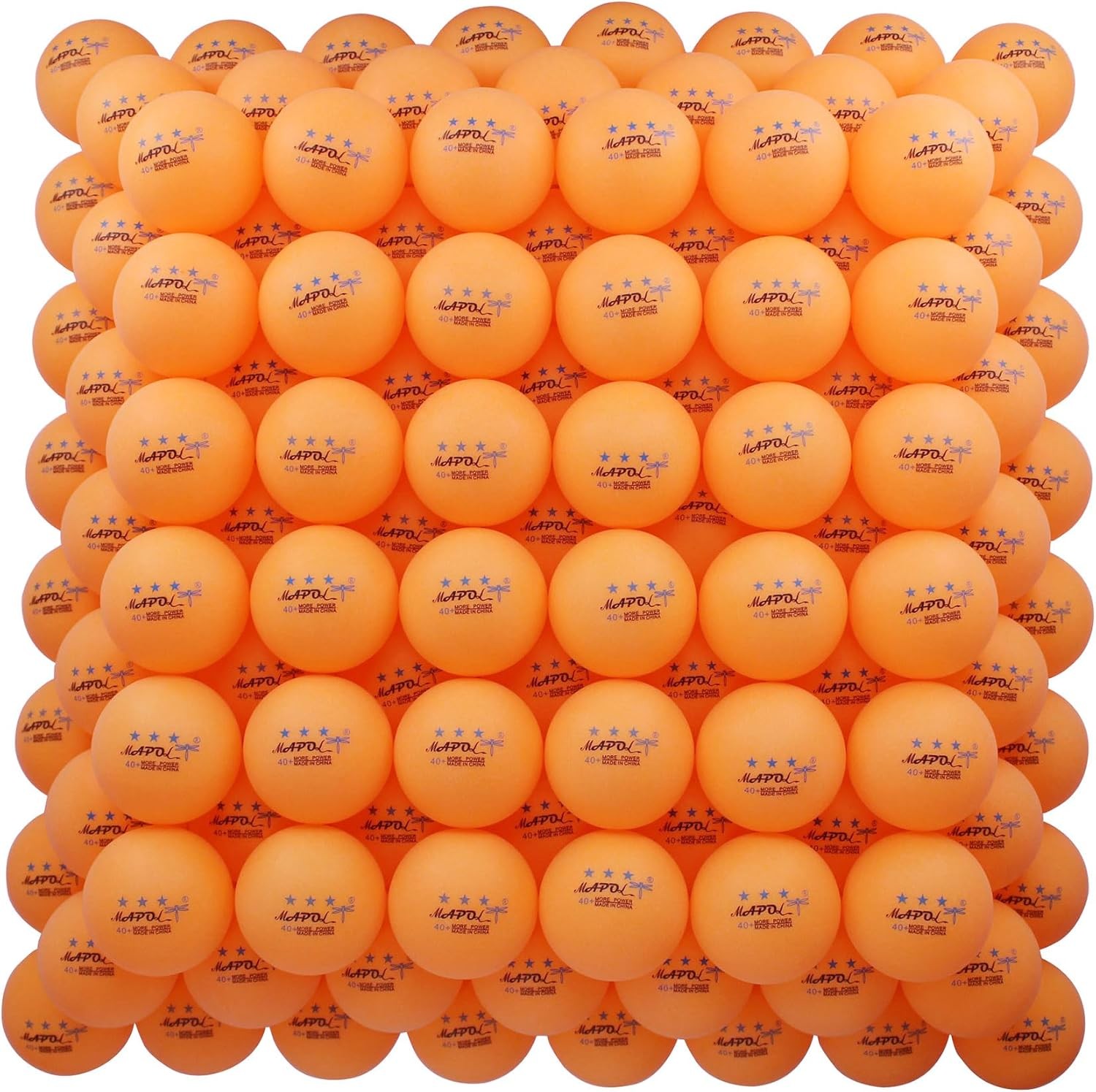 MAPOL 200 Count Table Tennis Balls, 3 Star Advanced Training Ball, Bulk Ping Pong Balls for Indoor & Outdoor Sports