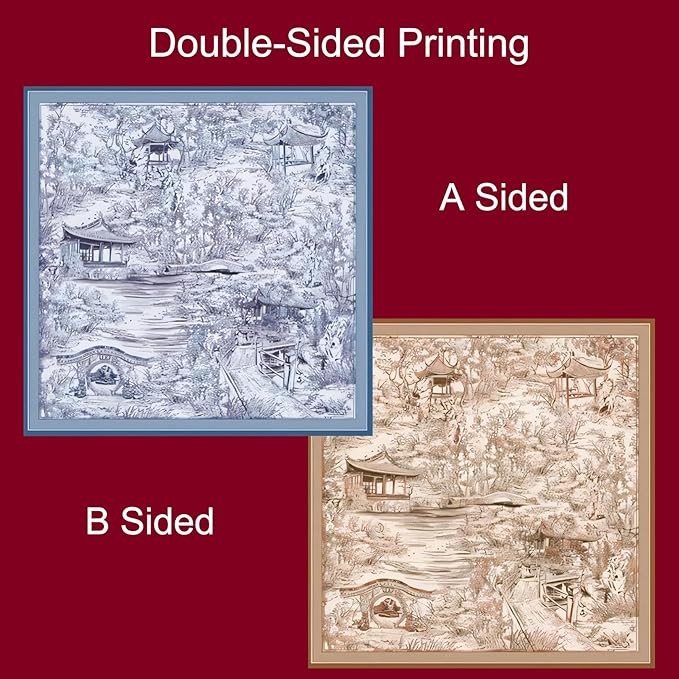 HangErFeng Wool Silk Shawl Women Double-Sided Printed Elegant Floral Square Scarf 1042