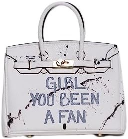 35 CM, Top Handle Handbag, Gold Hardware