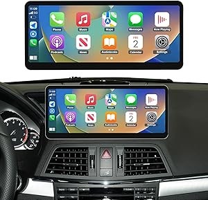 The upgraded 12.3-inch ultra-narrow touchscreen wireless CarPlay Android automatic receiver of NINETOM 2025 is compatible with Mercedes-Benz E-Class Coupe and convertible W207(2012-2015), and is suita