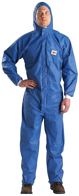 3M protective disposable coveralls, 25-piece set, hooded, Secondary flame anti-diffusion treatment,SMS standard, shallow liquid splash and hazard Dust, anti-static, medium,4530-BLK-M