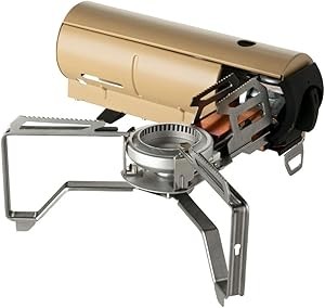 Snow Peak - Home & Camp Burner GS-600BK-US - Designed in Japan, Lightweight and Compact for Camping, Stable Base for Cooking