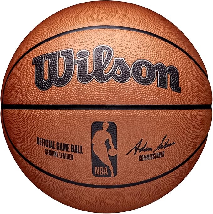 WILSON NBA Official Game Basketball - Brown, Size 7-29.5