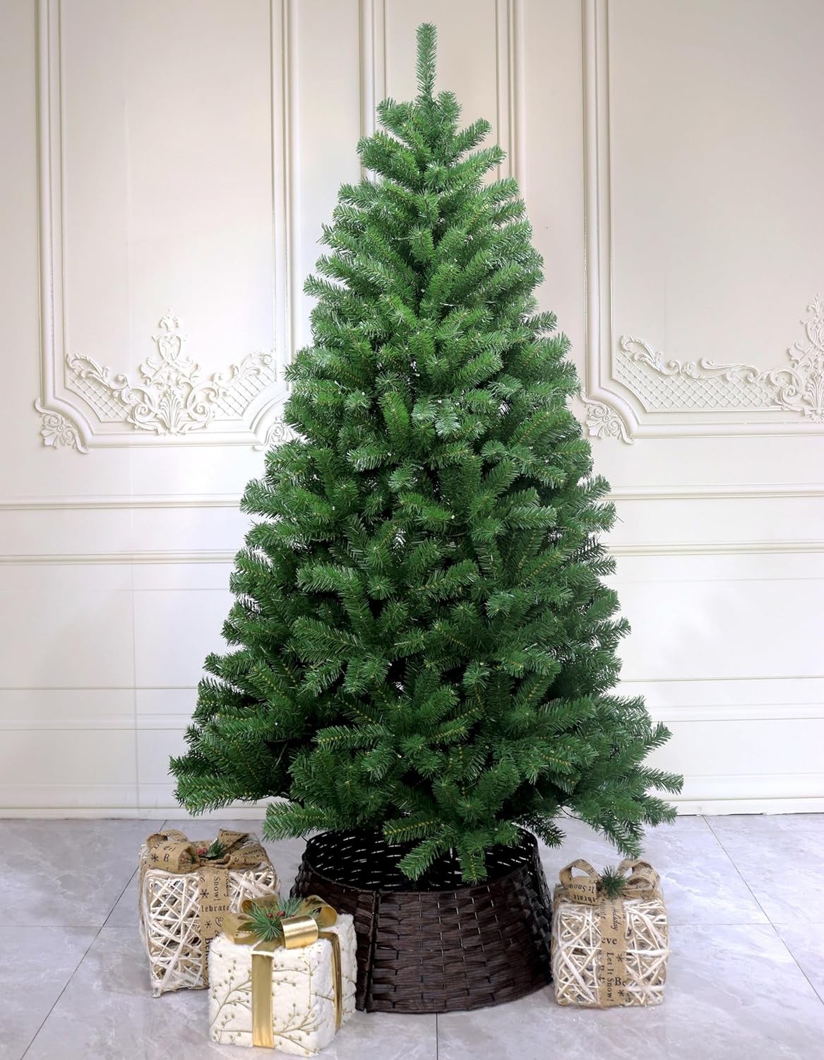 Artificial Christmas Tree with Stand Decorated for Home Holiday Party,5FT