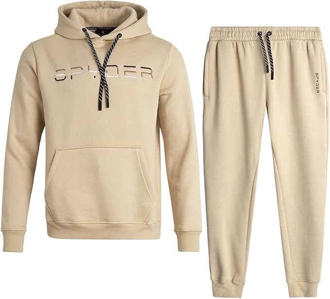 Spyder Men's Sportswear Group - 2-piece Functional Brush pullover Hooded Sweatshirt and Joggers Men's (S-XXL)