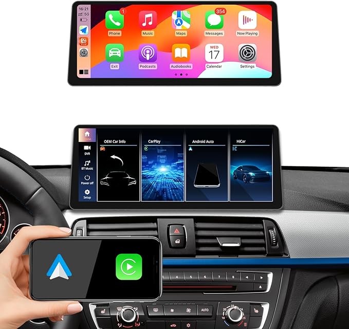 Ultra-narrow 12.3-inch 1920 * 720 Android Auto for BMW 12 34 series NBT F20 F21 F23 F30 F31 F34 F32 F33 2016-2019 EVO system car radiator o Multimedia PP Layered stereo with a reverse camera