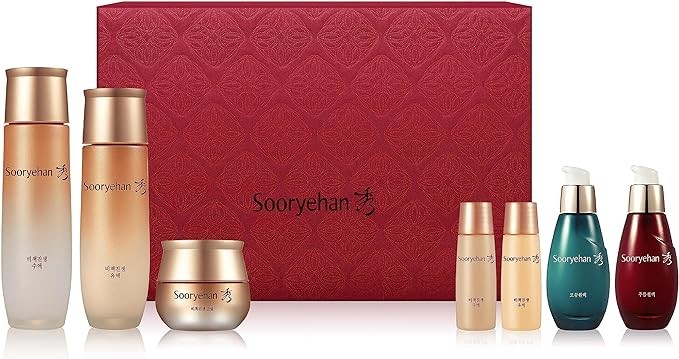 SOORYEHAN Bichaek True-Rejuvenating Skincare Special Set by LG Beauty (430 ml/14.54 fl oz) - Skin Elasticity, Wrinkle and Pore Improvement, Korean Medicine Extracts
