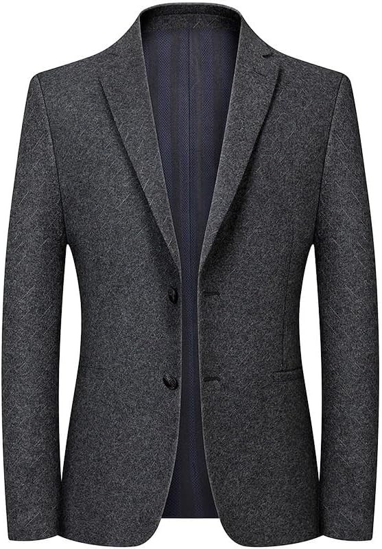 Dark Gray Men's Suit Jackets Single Breasted Fashionable Gentleman Classic Men Blazers