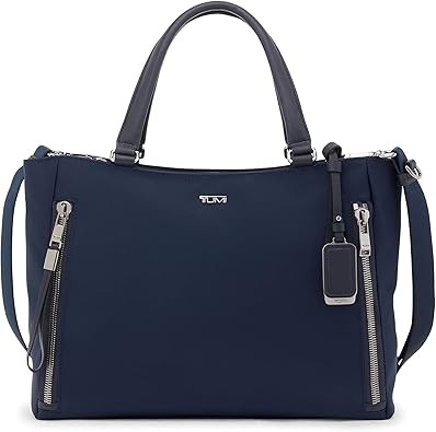 TUMI - Voyageur Valetta Tote - Women's Modern Carryall Bag, Lightweight and Roomy, Functional Purse for Everyday Use, Business and Travel, Removable Crossbody Strap - Medium, Indigo