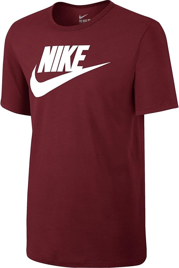 Nike Men's Sportswear Patterned short-sleeved Shirt (S, tough red/white/white)