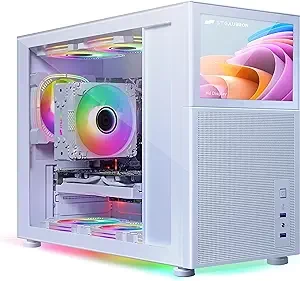STGAubron Gaming Desktop PC,Intel Core i7-10700KF up to 5.1G,16G DDR4,1T SSD,GeForce RTX 2060 Super 8G GDDR6,600M WiFi,BT 5.0,RGB Fan x 7,RGB Keyboard&Mouse,RGB Mouse Pad,W11H64