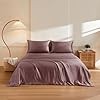 THXSILK 100% Pure Mulberry Silk Duvet Cover Set 3 Piece, 6A+ Grade Luxury Soft Bedding Silk Sheets for Hair and Skin, 1 Pcs Duvet/Quilt/Comforter Cover with 2 Zippered Pillowcases (Purple, King)