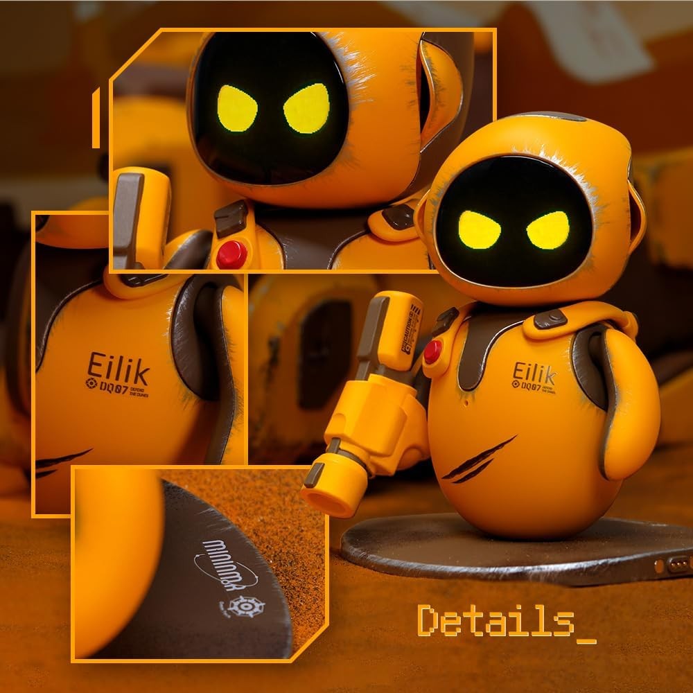 Eilik DQ - Touch Interactive Toys, Cute Robot Pets with Abundant Emotions. Idle Animations&Exclusive Mini-Games, Unique Gift for Girls & Boys. Support Update.(Special Version)