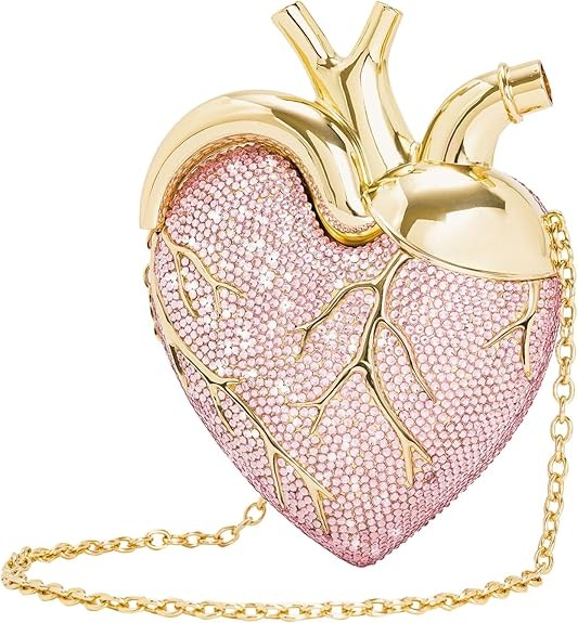 JW PEI Women's Maren Artificial Crystal Heart Shaped Ba