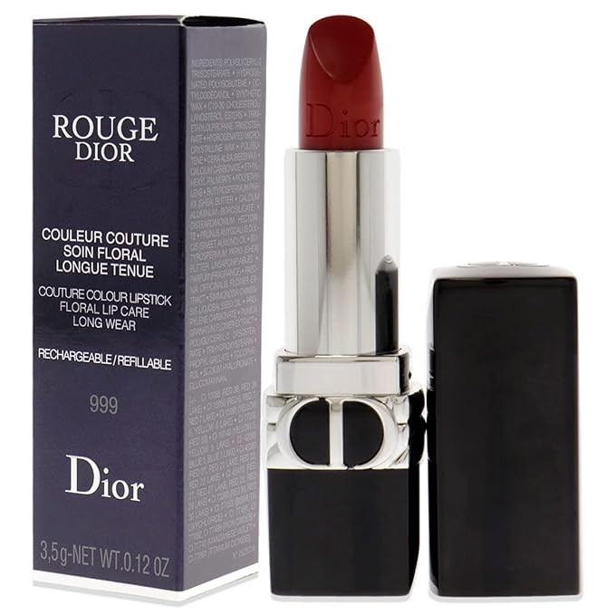 Christian Dior Rouge Dior Couture Lipstick - 999 Satin Lipstick (Refillable) Women 0.12 oz