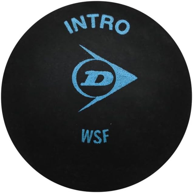 Dunlop Intro Squash Balls Blue for Beginners and Hobby Players - Speed Fast