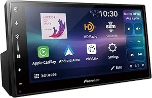 Pioneer DMH-W3050NEX 6.8-inch capacitive touchscreen, dual Din - wireless and wired Apple CarPlay and Android Auto, Bluetooth, spare camera, Master,FLAC, HD radio, high voltage RCA