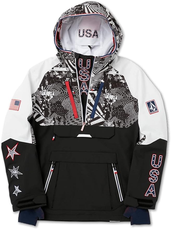 Volcom men's Usst Brighton jumper Anarok hooded ski jacket