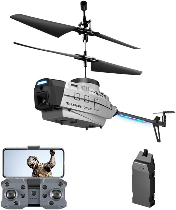 LUXELINC UAV Reconnaissance Drone with 4K Single Camera, High-Definition Aerial Photography, Gesture Sensing & Intelligent Obstacle Avoidance, Double Modular Battery, Remote Control - 25x5x11cm