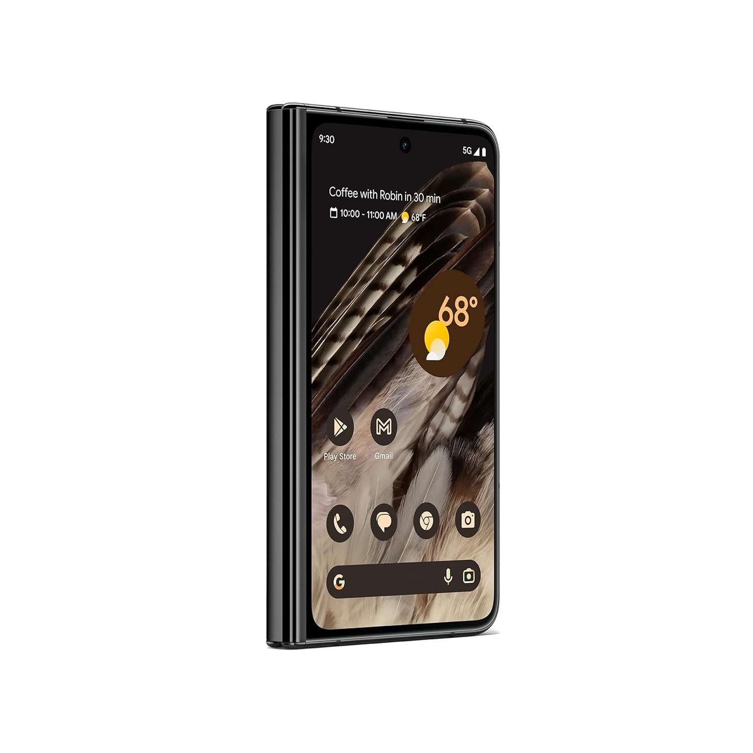 Google Pixel Fold - Unlocked Android 5G Smartphone with Telephoto Lens and Ultrawide Lens - Foldable Display - 24-Hour Battery - Obsidian - 512 GB