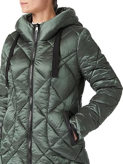 Bellivera Women Puffer Padded Coat Quilted Lightweight Hooded Long Packable Jacket
