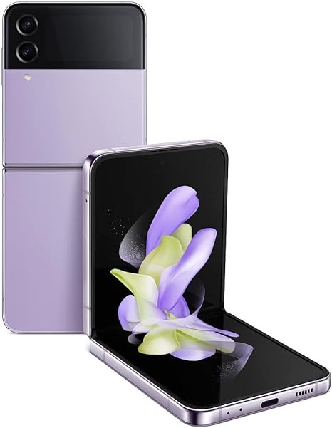 SAMSUNG Galaxy Z Flip 4 Cell Phone, Factory Unlocked Android Smartphone, 256GB, Flex Mode, Hands Free Camera, Compact, Foldable Design, Informative Cover Screen, US Version, 2022, Bora Purple
