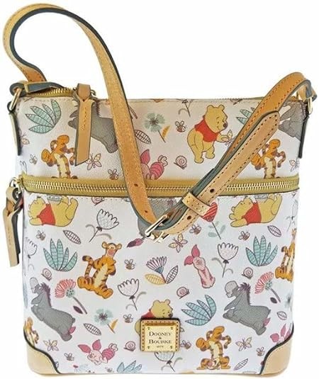 Dooney & Bourke Winnie the Pooh Çapraz Askılı Cüzdan Omuz Çantası, Sarı