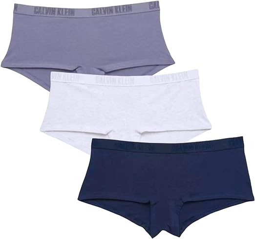 Calvin Klein Women's Monochrome Cotton Boyshort 3 Pack