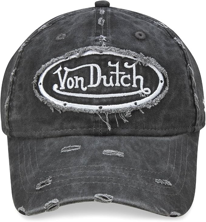 Von Dutch Classic Hats for men and women - Vintage vintage cotton curved brim hat