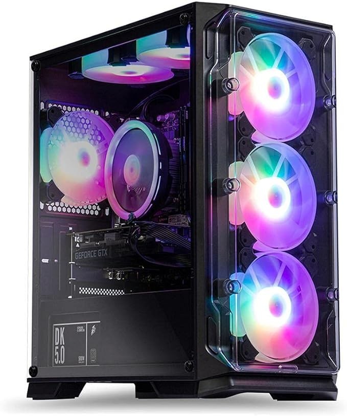 MXZ Gaming PC Computer I5 13400F, RTX3060, 8GB*2 DDR4, NVME M2 500G, 6RGB Fans,Windows 11 Pro Ready to use, Gamer Desktop Computer(I5 13400F| RTX3060)