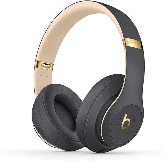 Beats Studio3 Wireless Noise Cancelling On-Ear Headphones - Apple W1 Headphone Chip, Class 1 Bluetooth, Active Noise Cancelling, 22 Hours of Listening Time - Shadow Gray (Previous Model)