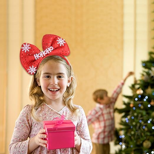 SEVEN STYLE 12 PCS Holiday Headbands,Cute Christmas head hat toppers,Great Fun and Festive for for Christmas Party Favors Holiday Favors Christmas photos booth