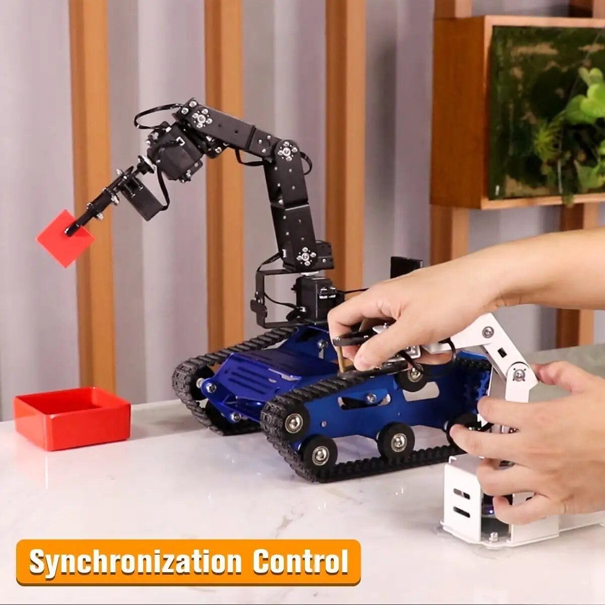 Intelligent Tankbot Track Robot Car with Robotic Arm for Advanced Programming